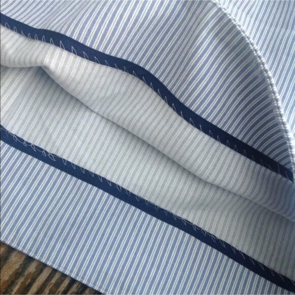 Anthropologie Edme & Esyllte Skirt 12 Navy Stripe - Picture 3 of 4